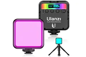 Ulanzi VL49 RGB撮影ライト+三脚付き